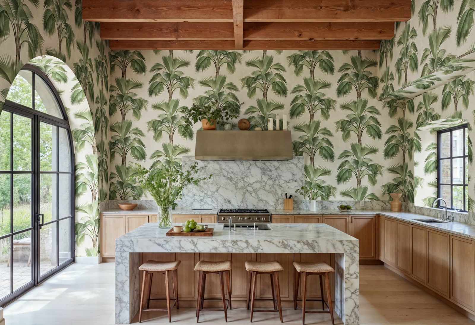 Tropical Rhythm, Beige, Rebel Walls 2