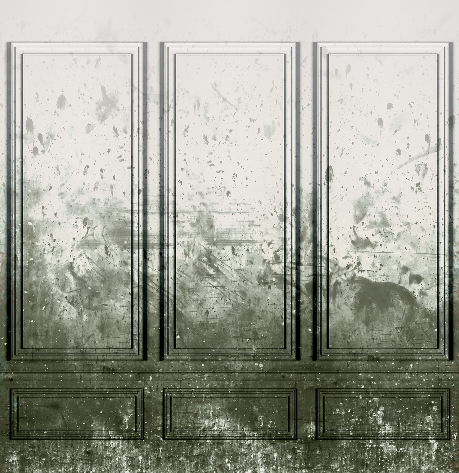 Patinated Panels, Moss, Rebel Walls
