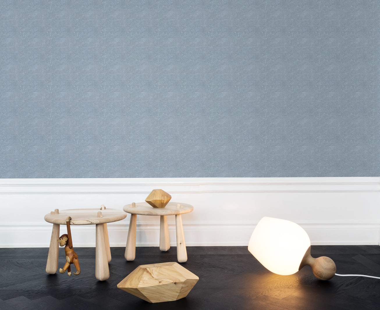 Linen, Blue, Rebel Walls 2