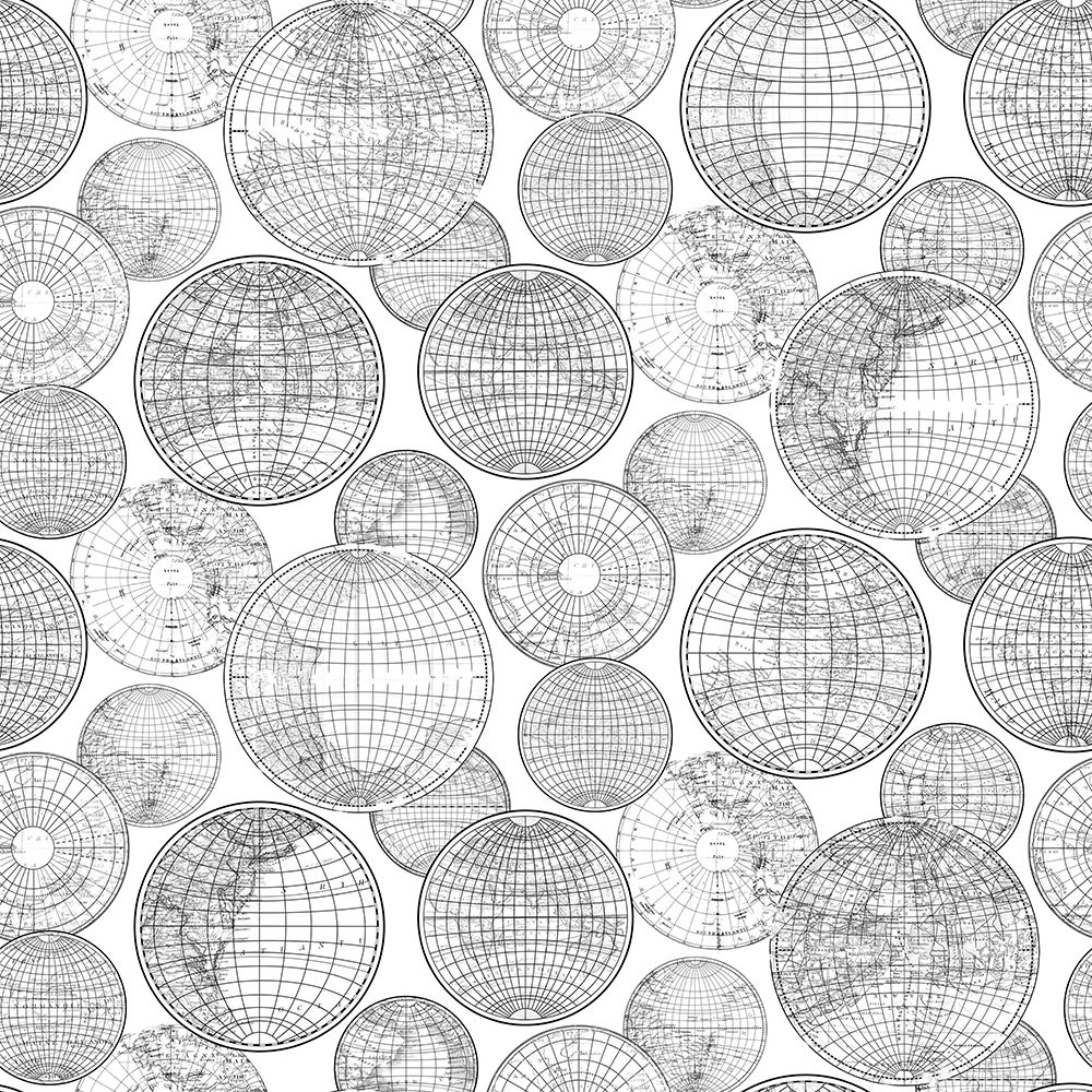 Globes Gathering, Black and White, Rebel Walls