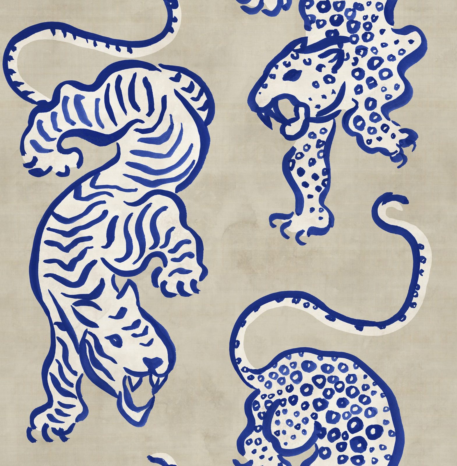 Ink Tiger, Blue, Rebel Walls
