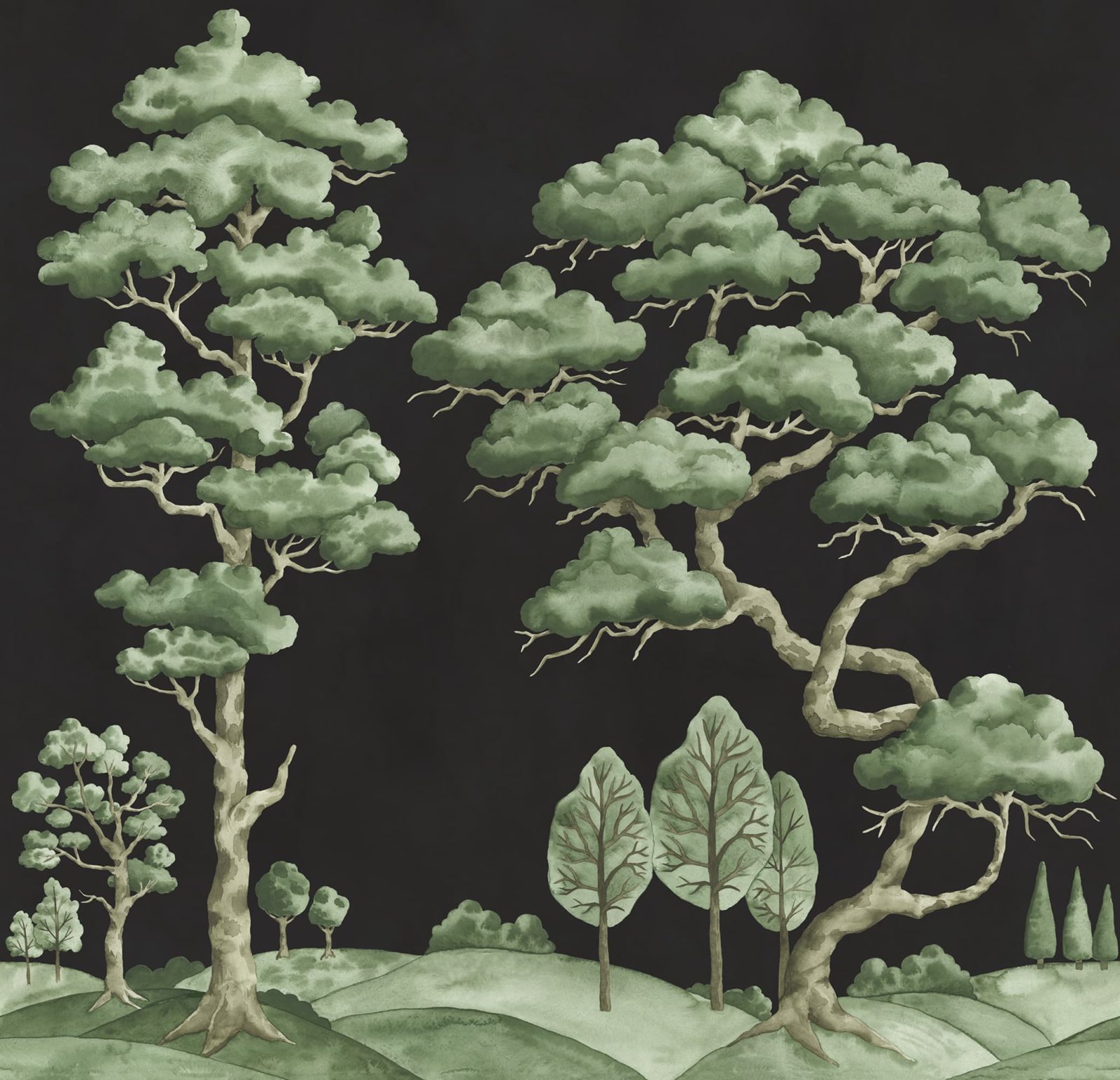 Poetic Trees, Black, Rebel Walls