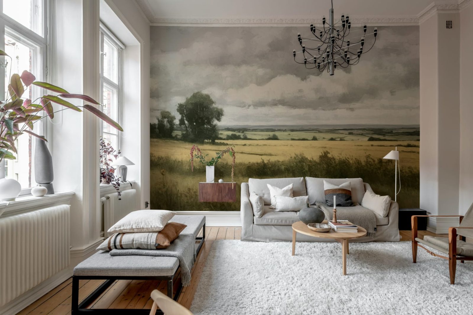 Landscape Painting, Beige, Rebel Walls 2