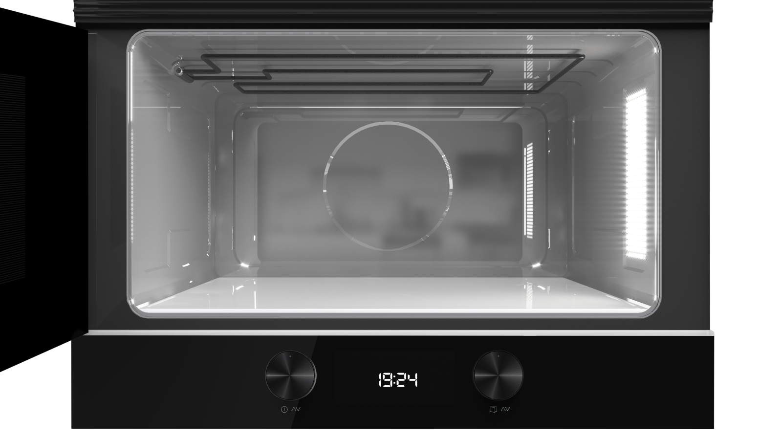 Ediția FullBlack. Cuptor cu microunde încorporabil cu bază ceramică și funcție grill - Teka ML 8220 BIS L FBK 7