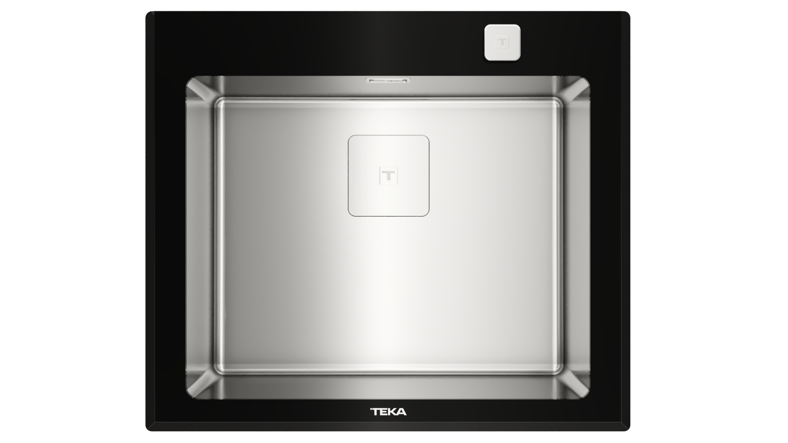 Chiuvetă cu finisaj din cristal PureLine, 1 cuvă din inox - Teka Diamond RS15 1B 3