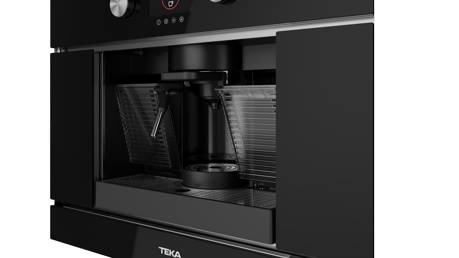 Automat espresso încorporabil pentru capsule şi cafea măcinată, cu panou de control electronic cu afișaj TFT şi presiune pompă de 19 bar - Teka CLC 8350 MC 4
