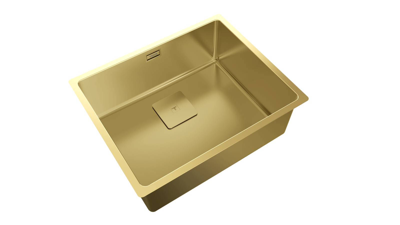 Chiuvetă din inox + tratament PVD, 1 cuvă , Instalare Top & Flush, Undermount - Teka FlexLinea RS15 50.40 BRASS 4