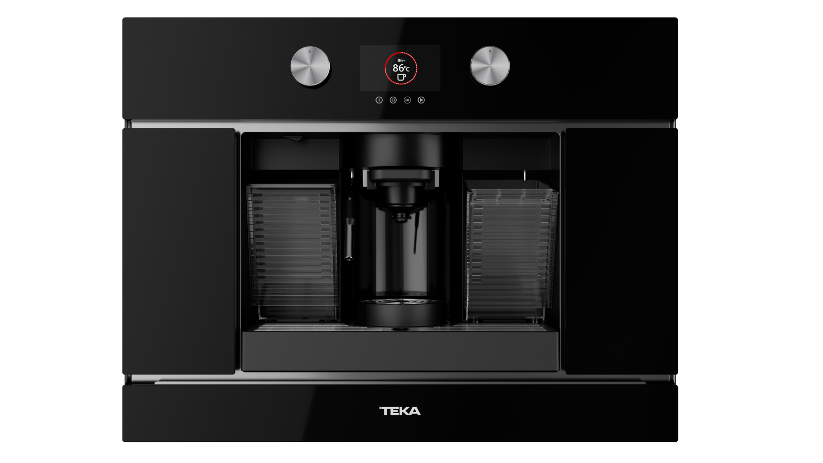 Automat espresso încorporabil pentru capsule şi cafea măcinată, cu panou de control electronic cu afișaj TFT şi presiune pompă de 19 bar - Teka CLC 8350 MC 2