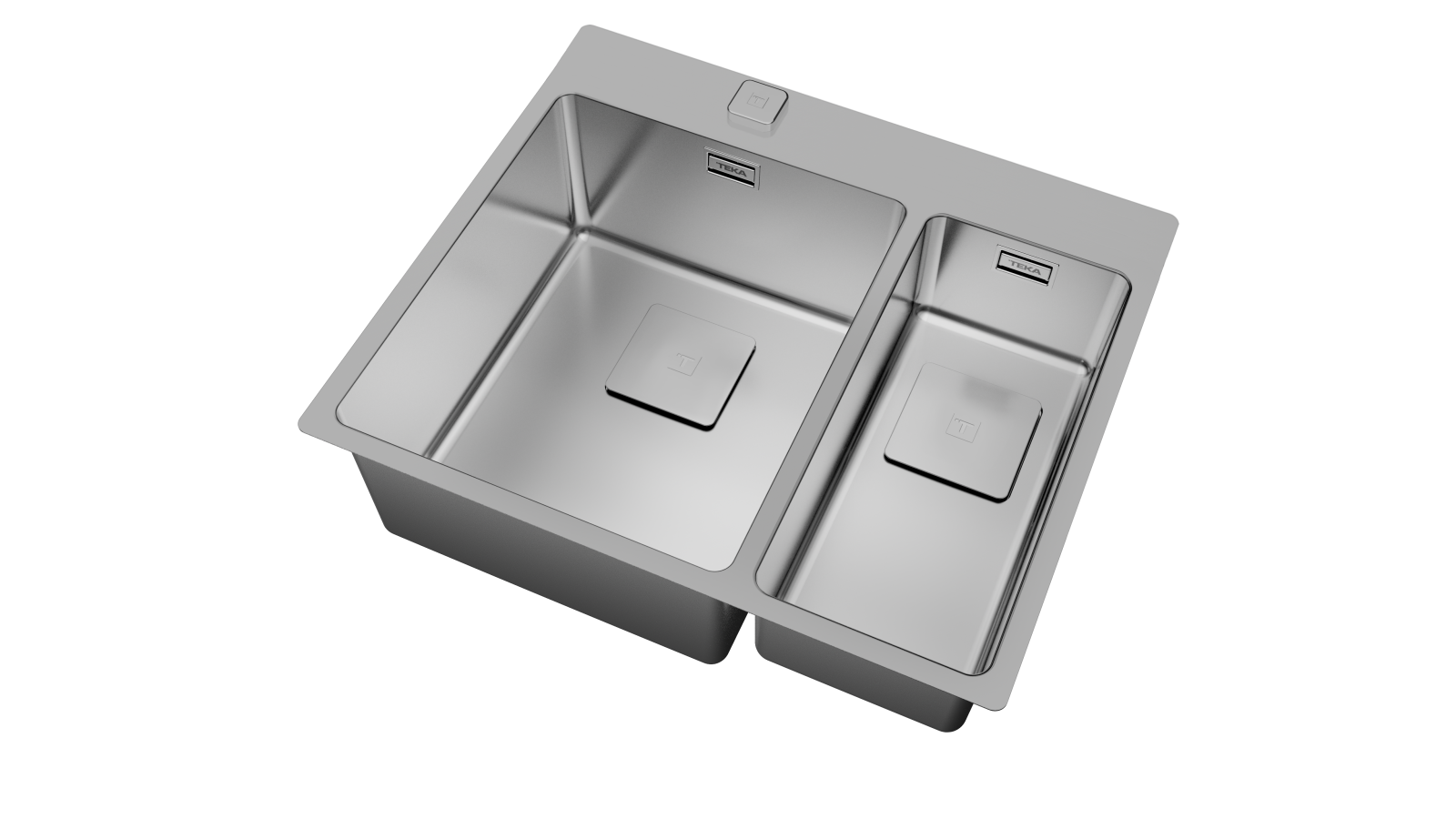 Chiuvetă "PureLine” din inox, 2 cuve, instalare Top & Flush - Teka ForLinea RS15 2B 580 AUTO 7