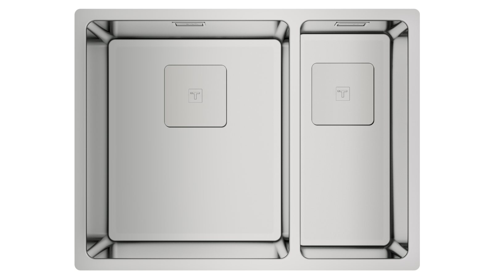 Chiuvetă "PureLine” din inox, 2 cuve, instalare Undermount, Top & Flush - Teka FlexLinea RS15 2B 580 2