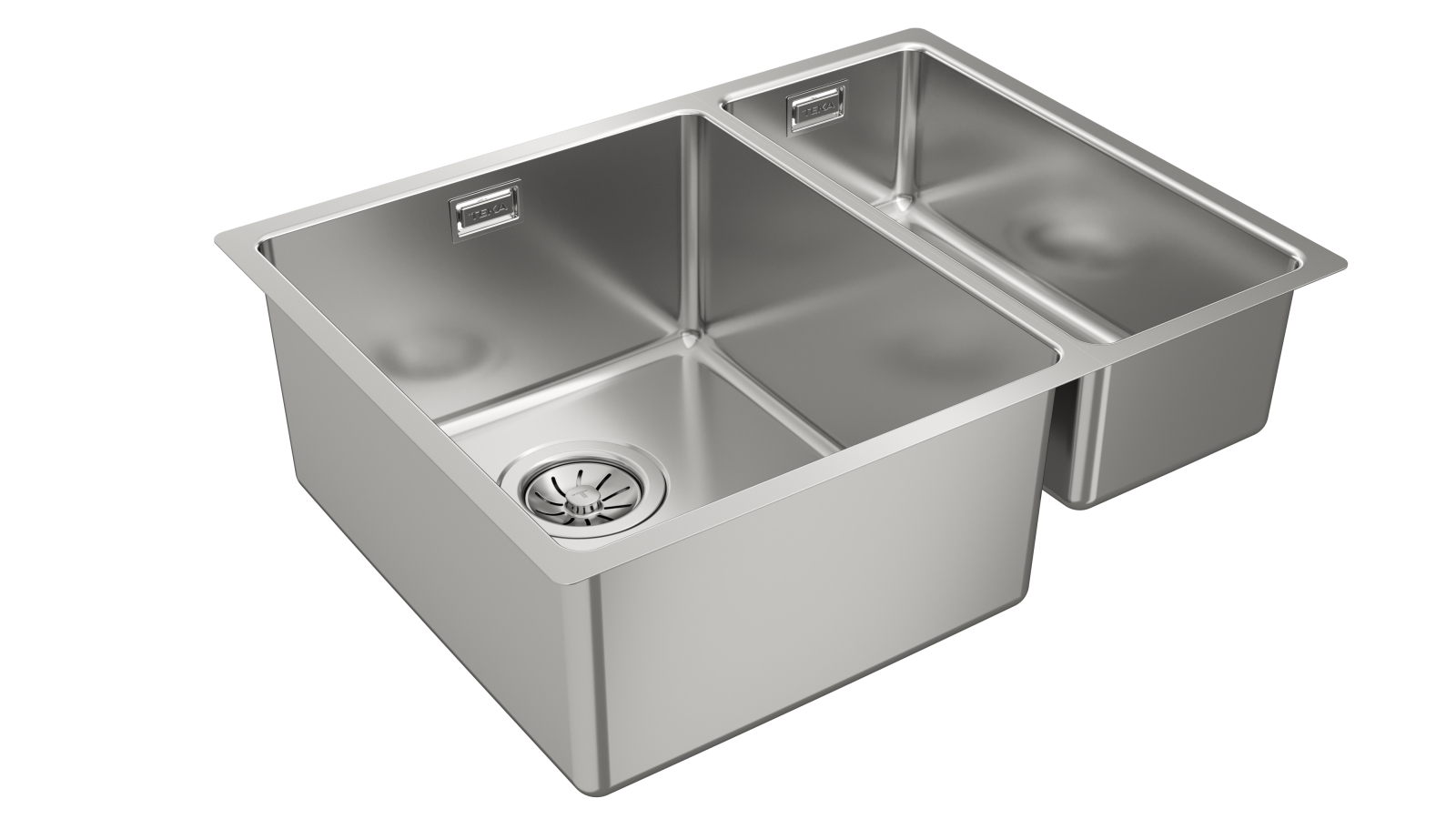 Chiuvetă "PureLine” din inox, 2 cuve, instalare Undermount - Teka Be Linea RS15 2B 580 6