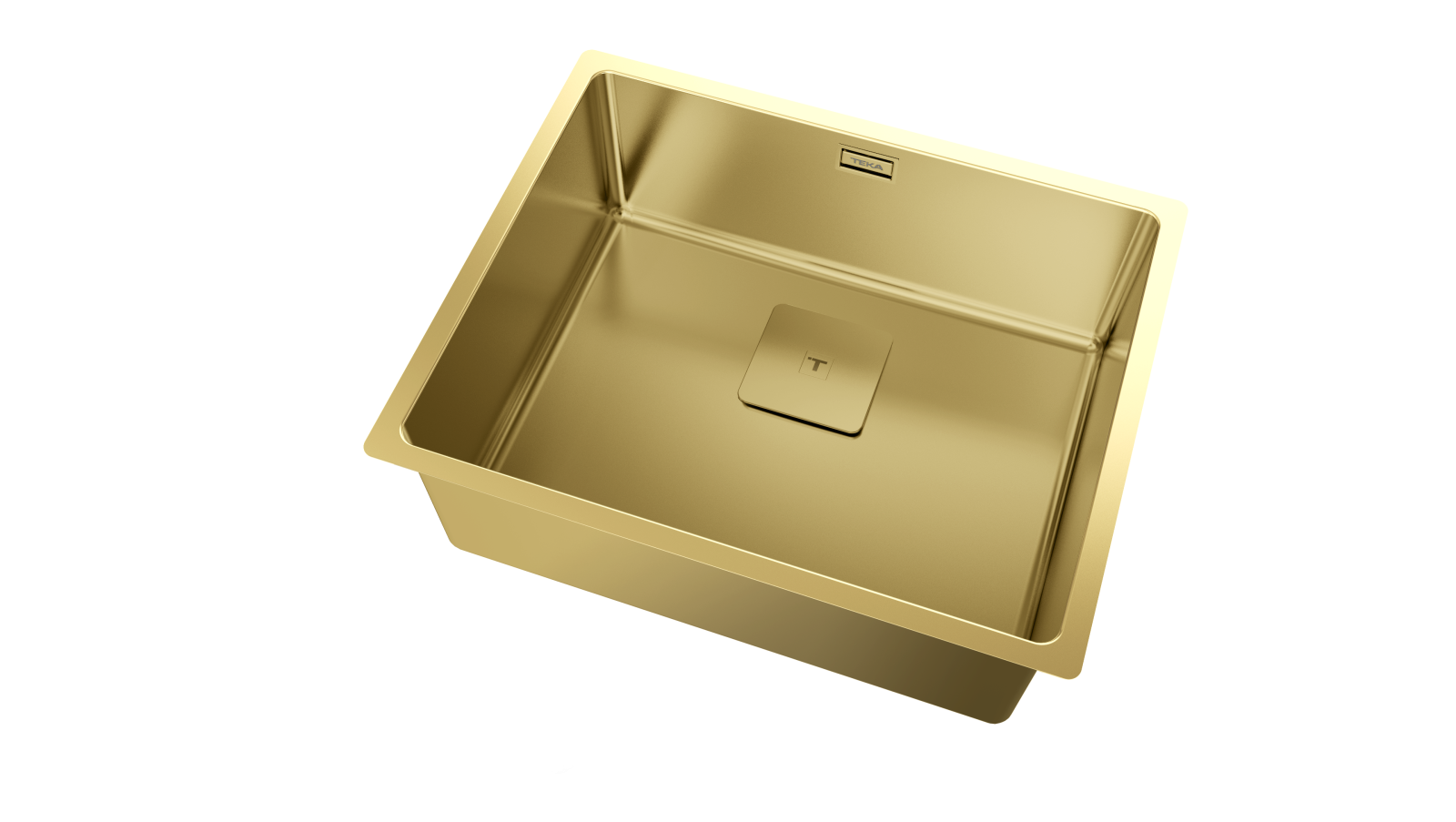 Chiuvetă din inox + tratament PVD, 1 cuvă , Instalare Top & Flush, Undermount - Teka FlexLinea RS15 50.40 BRASS 5