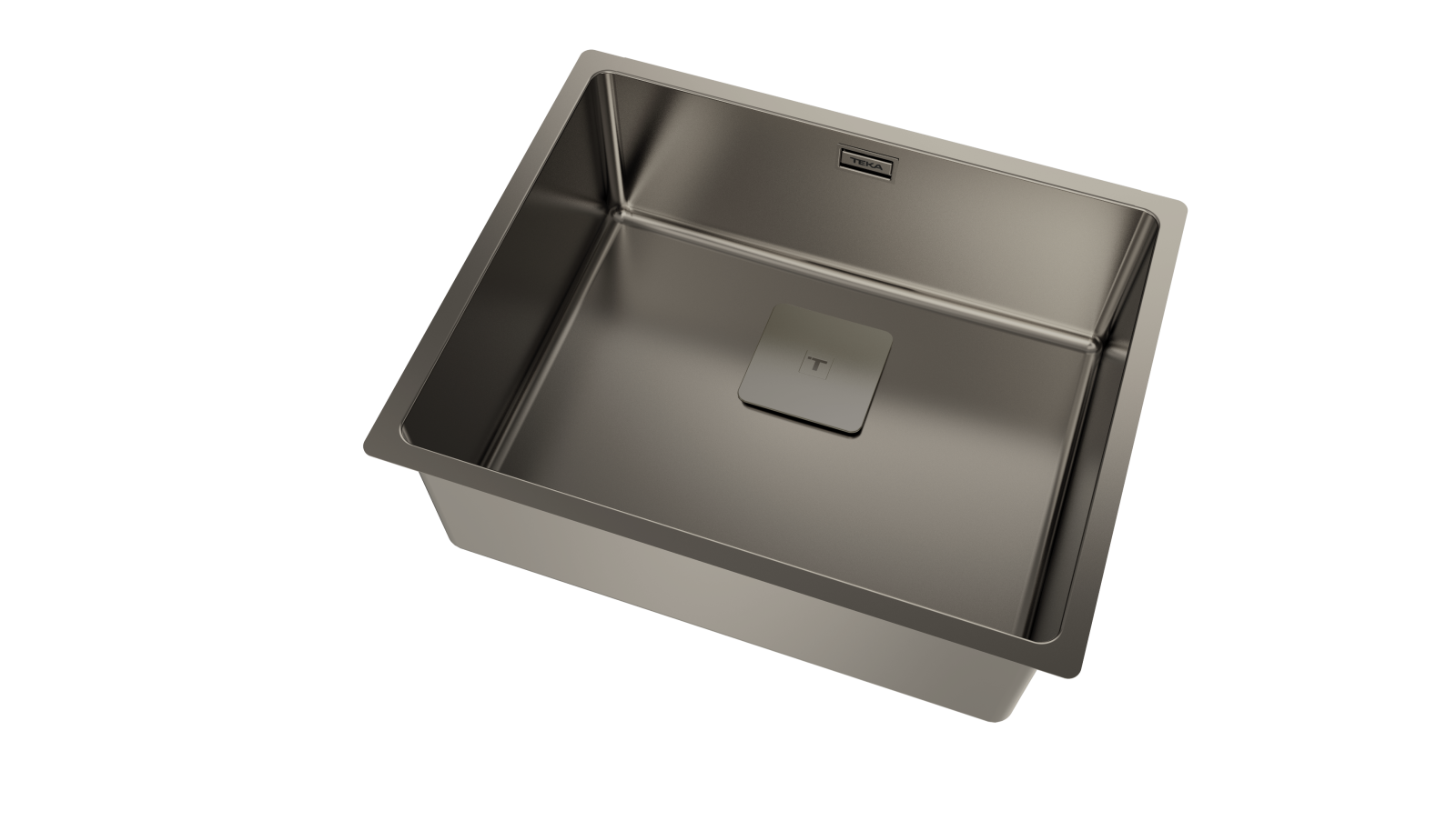 Chiuvetă din inox + tratament PVD, 1 cuvă , Instalare Top & Flush, Undermount - Teka FlexLinea RS15 50.40 Titanium 5