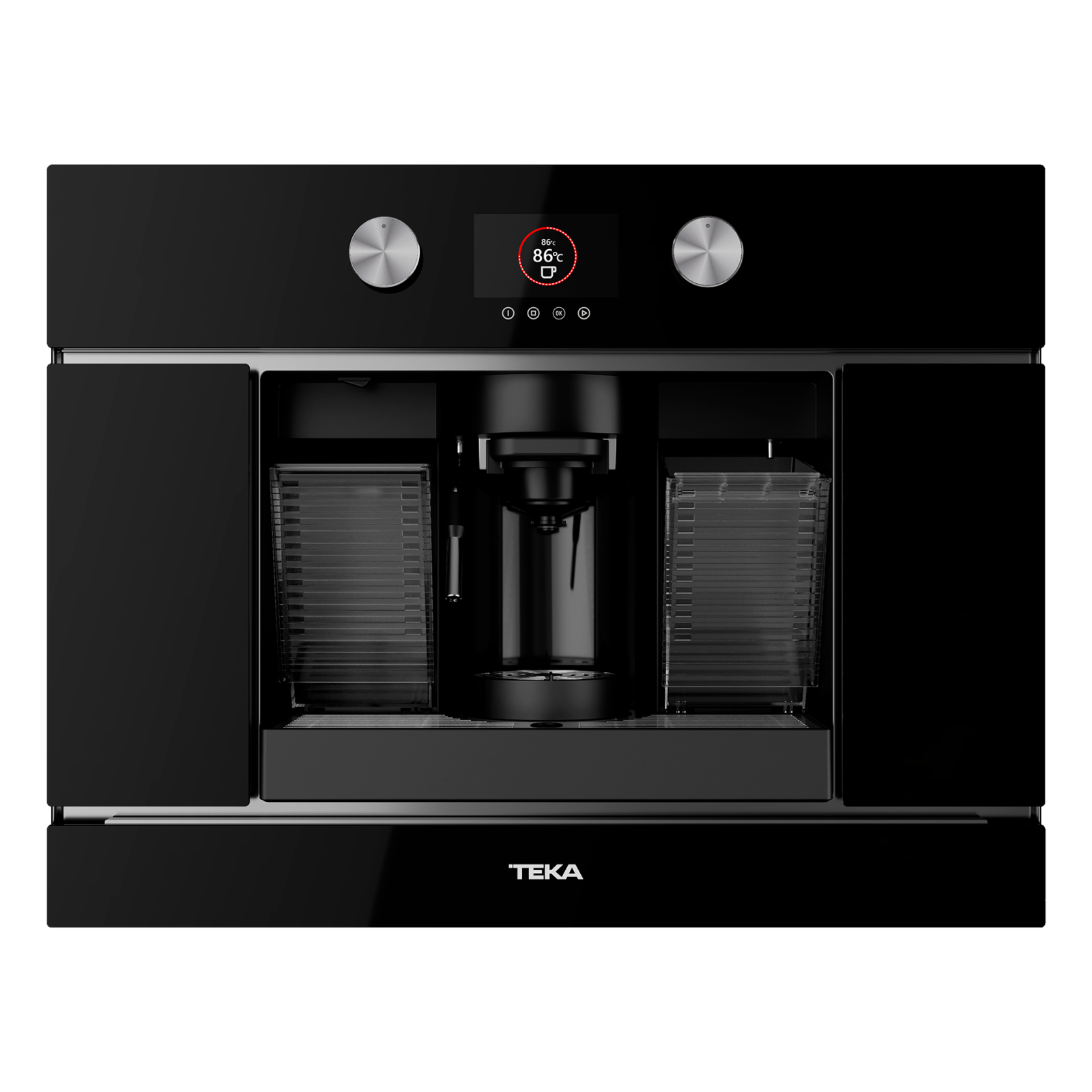 Automat espresso încorporabil pentru capsule şi cafea măcinată, cu panou de control electronic cu afișaj TFT şi presiune pompă de 19 bar - Teka CLC 8350 MC