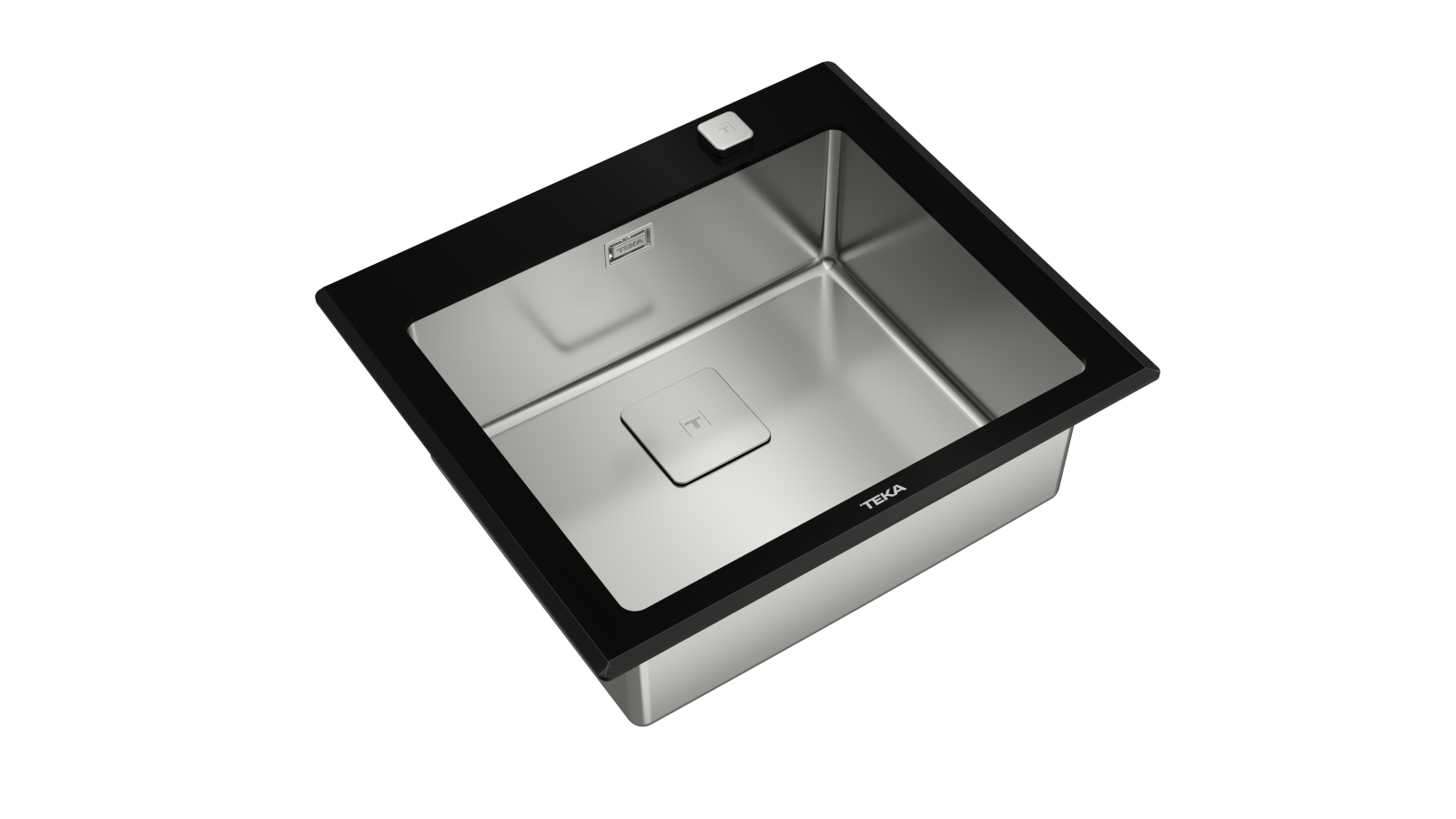 Chiuvetă cu finisaj din cristal PureLine, 1 cuvă din inox - Teka Diamond RS15 1B 4