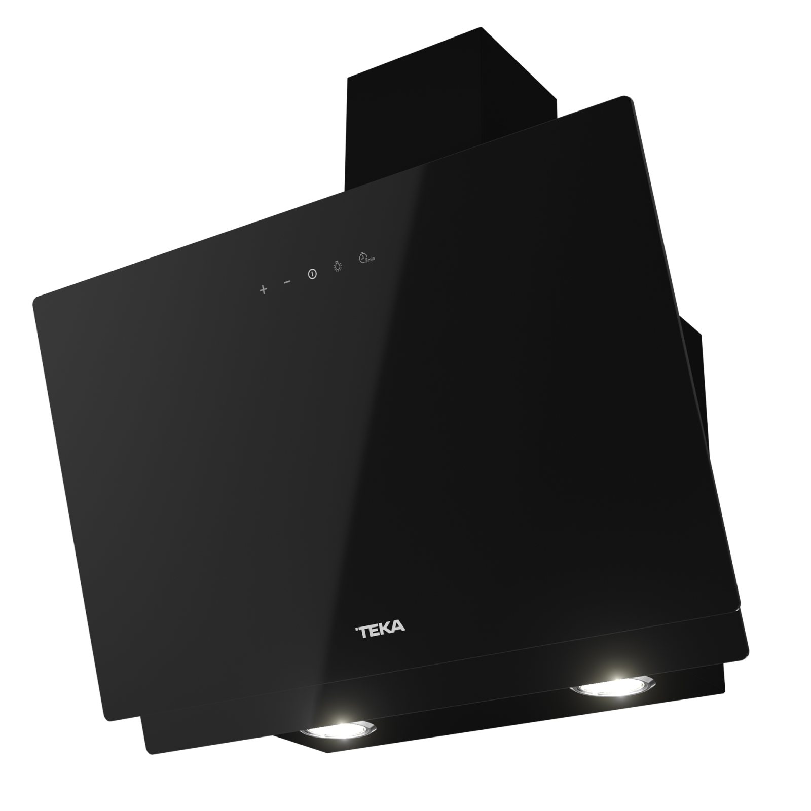 Hotă şemineu, design vertical, cu Sistem de extracţie perimetrală, 60 cm - Teka DVN 64030 BK 2