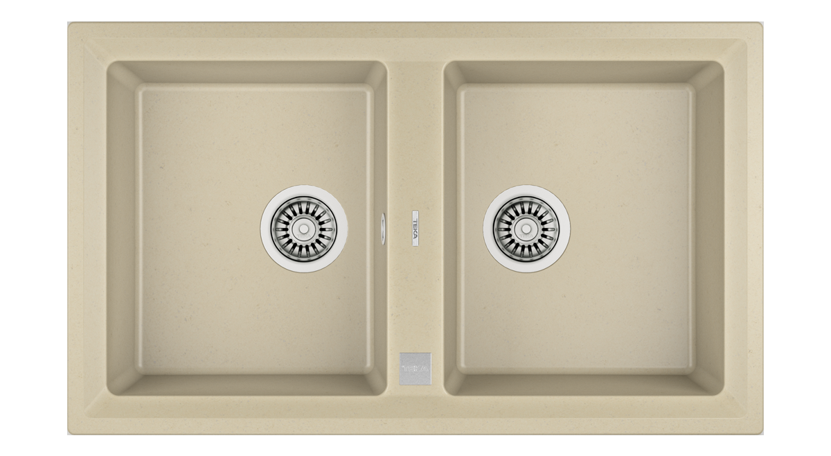 Chiuvetă Tegranite+, 2 cuve, instalare Inset - Teka Stone 90 B-TG 2