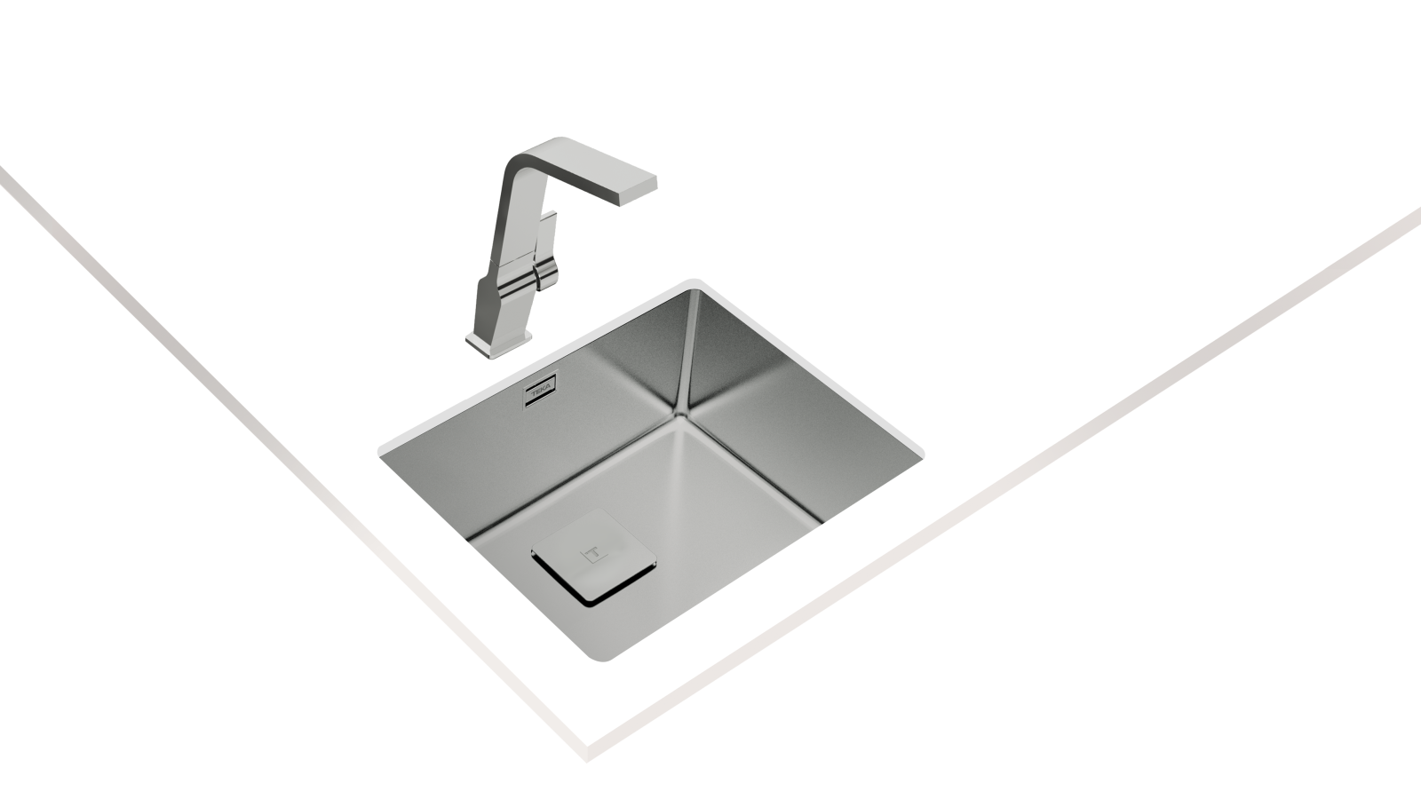 Chiuvetă "PureLine” din inox, 1 cuvă, instalare Undermount, Top & Flush - Teka FlexLinea RS15 50.40 8