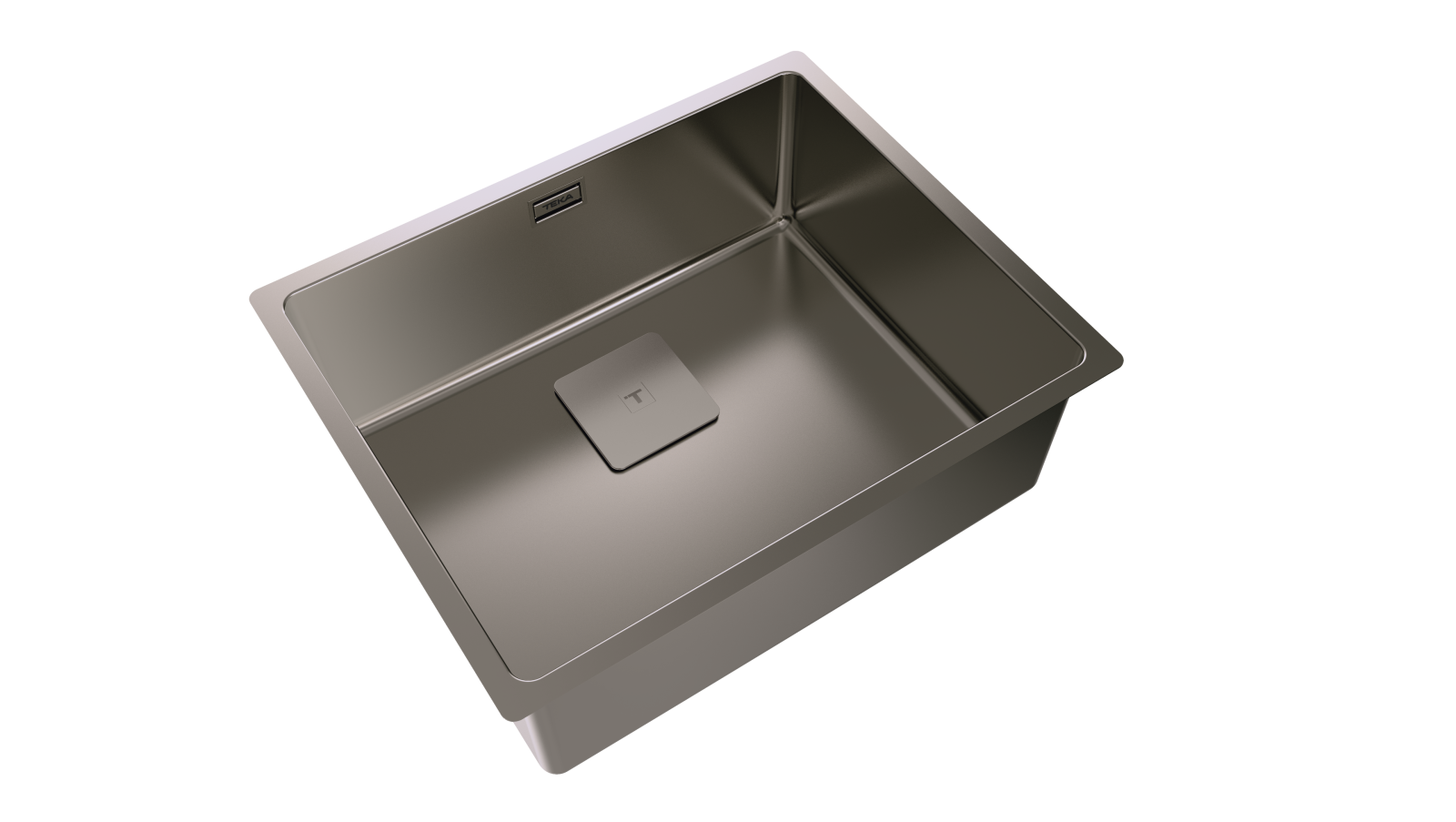 Chiuvetă din inox + tratament PVD, 1 cuvă , Instalare Top & Flush, Undermount - Teka FlexLinea RS15 50.40 Titanium 4