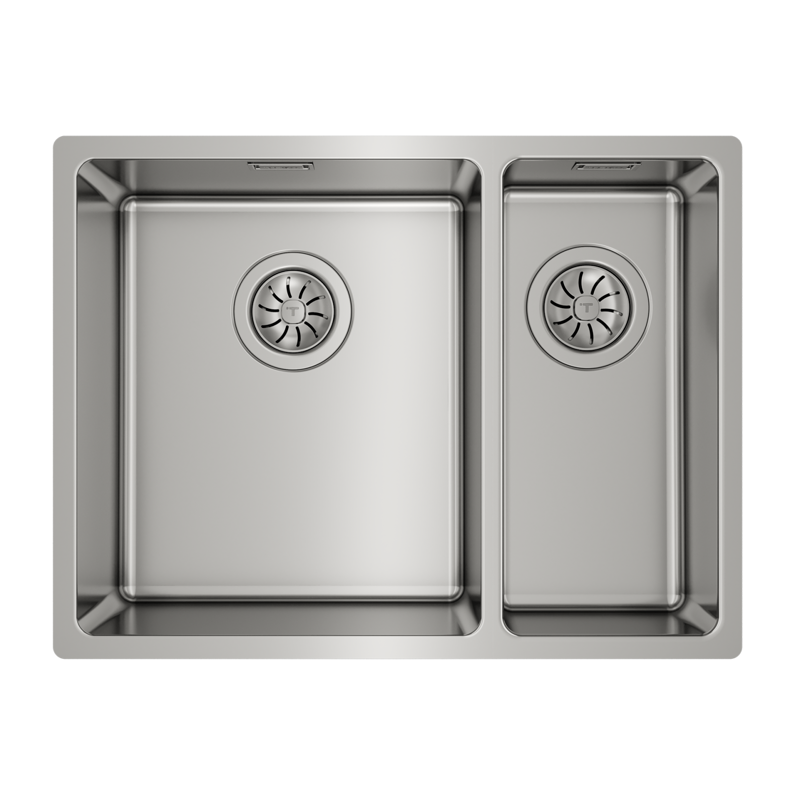 Chiuvetă "PureLine” din inox, 2 cuve, instalare Undermount - Teka Be Linea RS15 2B 580 2