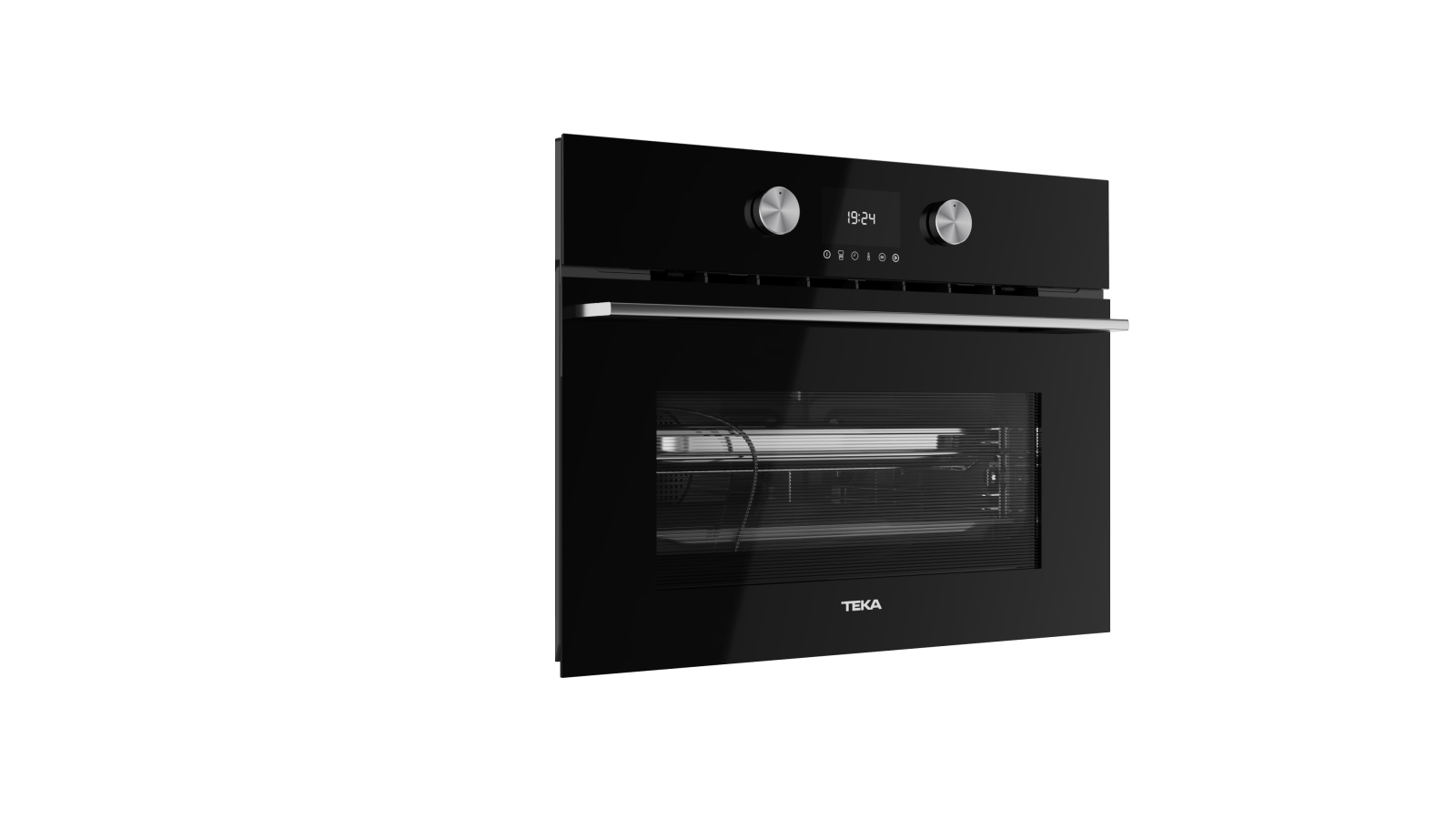Cuptor compact multifuncțional, combi cu aburi cu 15 funcţii de preparare - Teka HLC 8470 SC BK 5