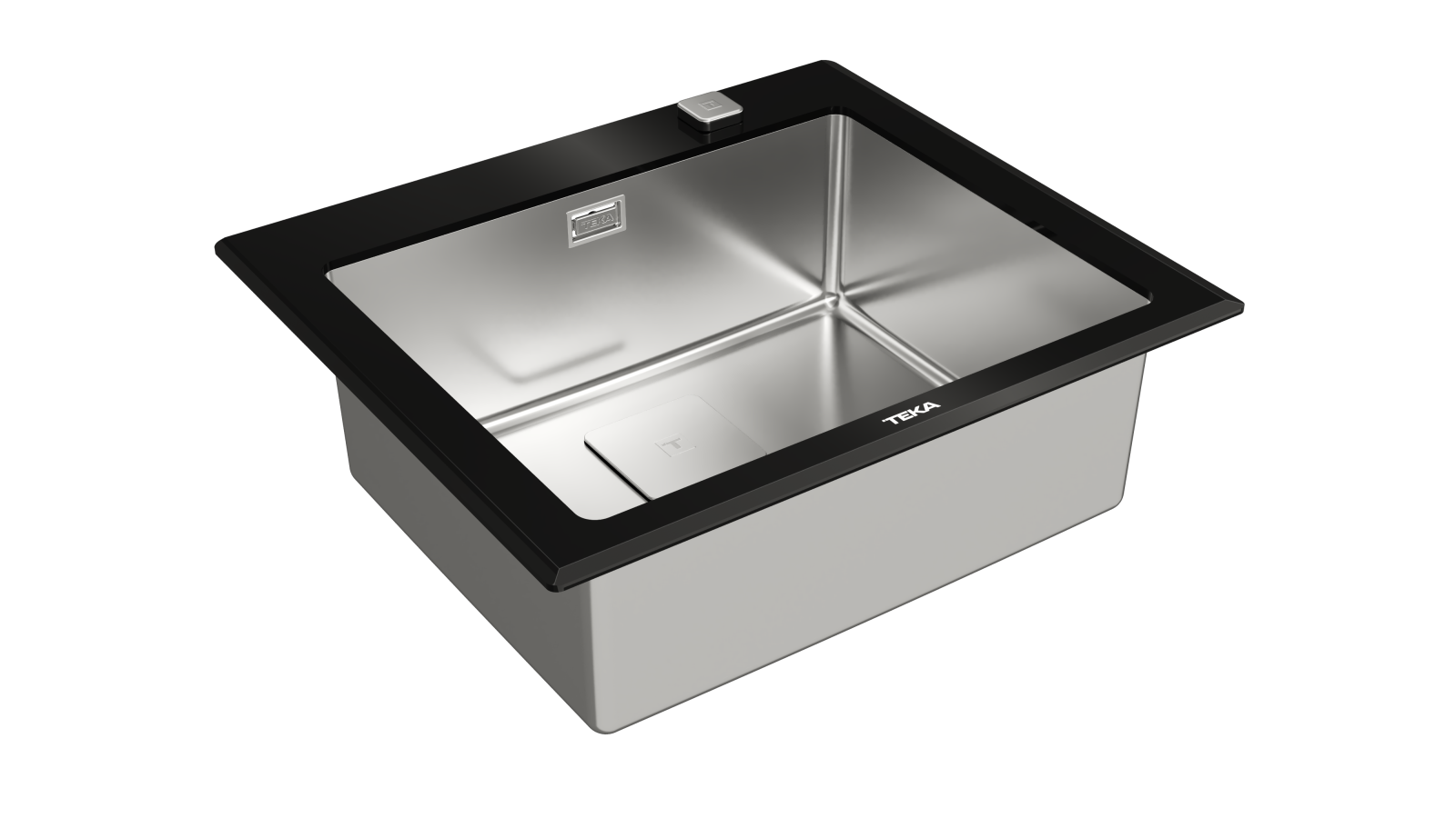 Chiuvetă cu finisaj din cristal PureLine, 1 cuvă din inox - Teka Diamond RS15 1B 6
