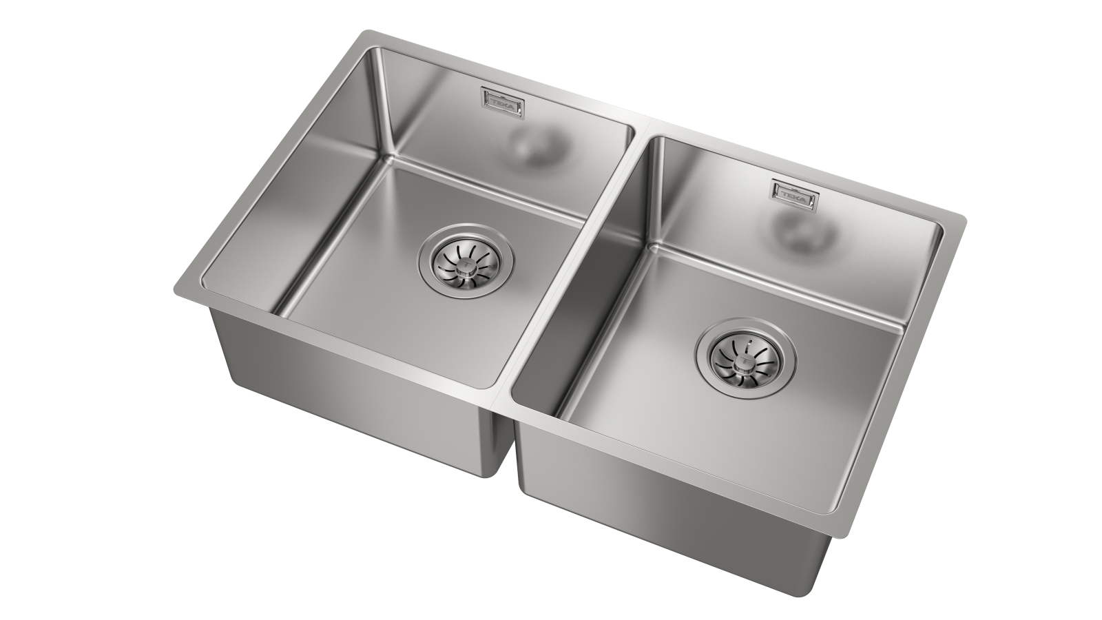 Chiuvetă "PureLine” din inox, 2 cuve, instalare Undermount - Teka Be Linea RS15 2B 740 5