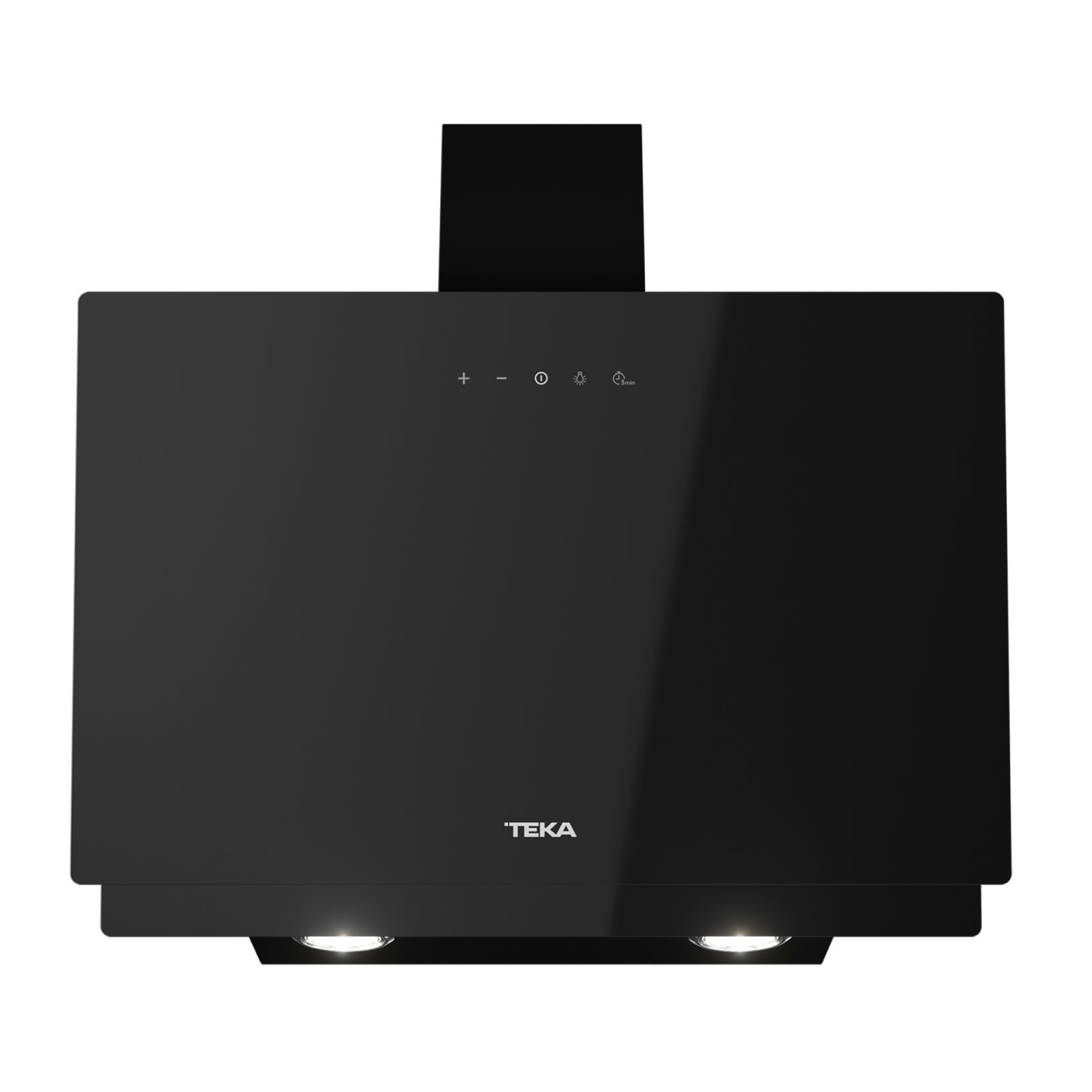 Hotă şemineu, design vertical, cu Sistem de extracţie perimetrală, 60 cm - Teka DVN 64030 BK