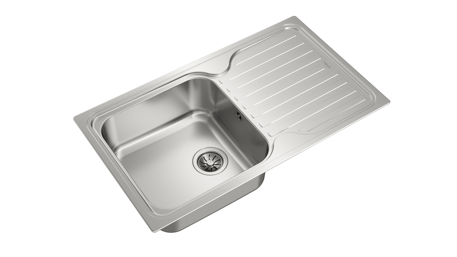 Chiuvetă din inox, 1 cuvă, 1 picurător, modalitate de instalare: Inset - Teka Classic 1B 1D 5
