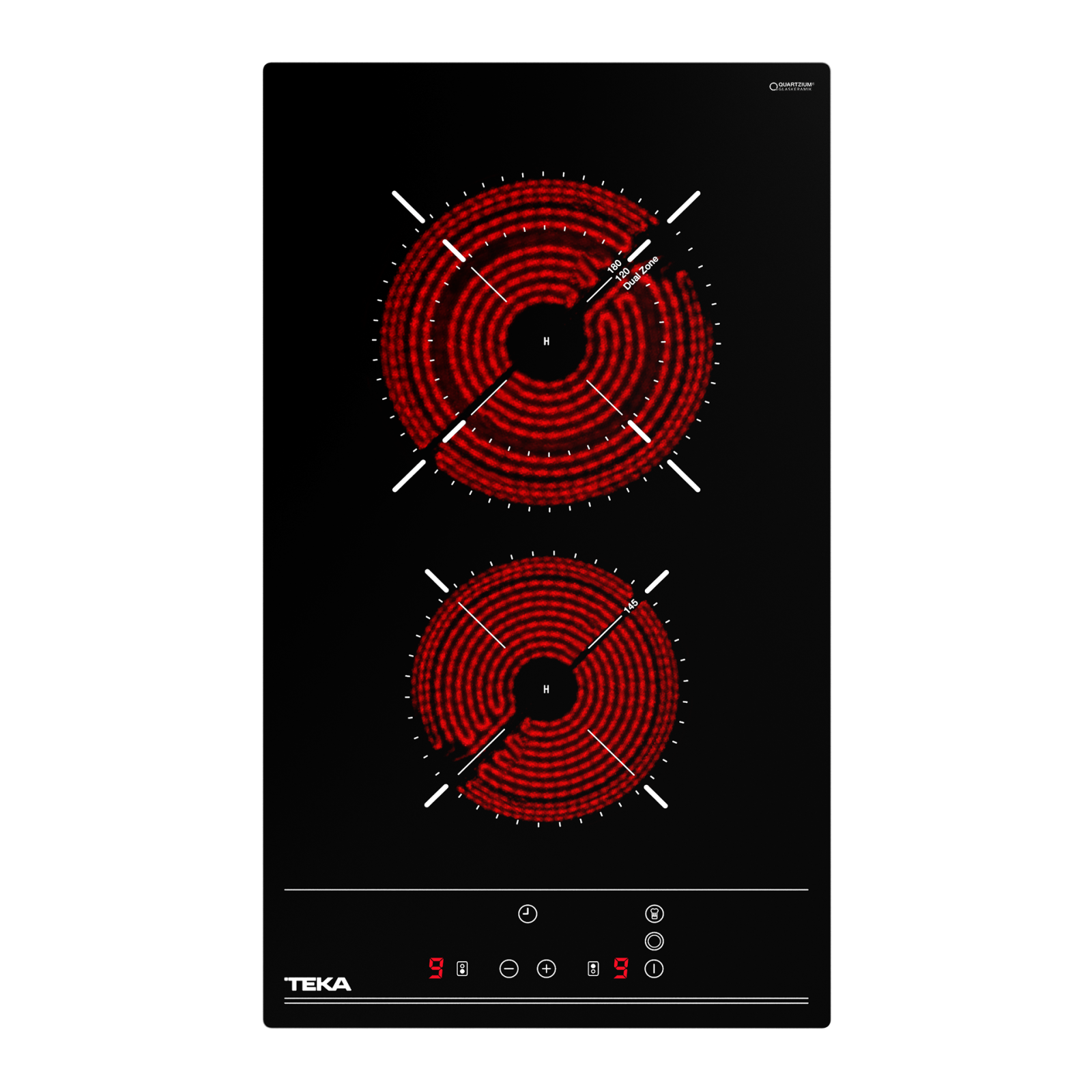 Plită Domino vitroceramică cu Touch control, 30 cm - Teka TZC 32320 BK TTC