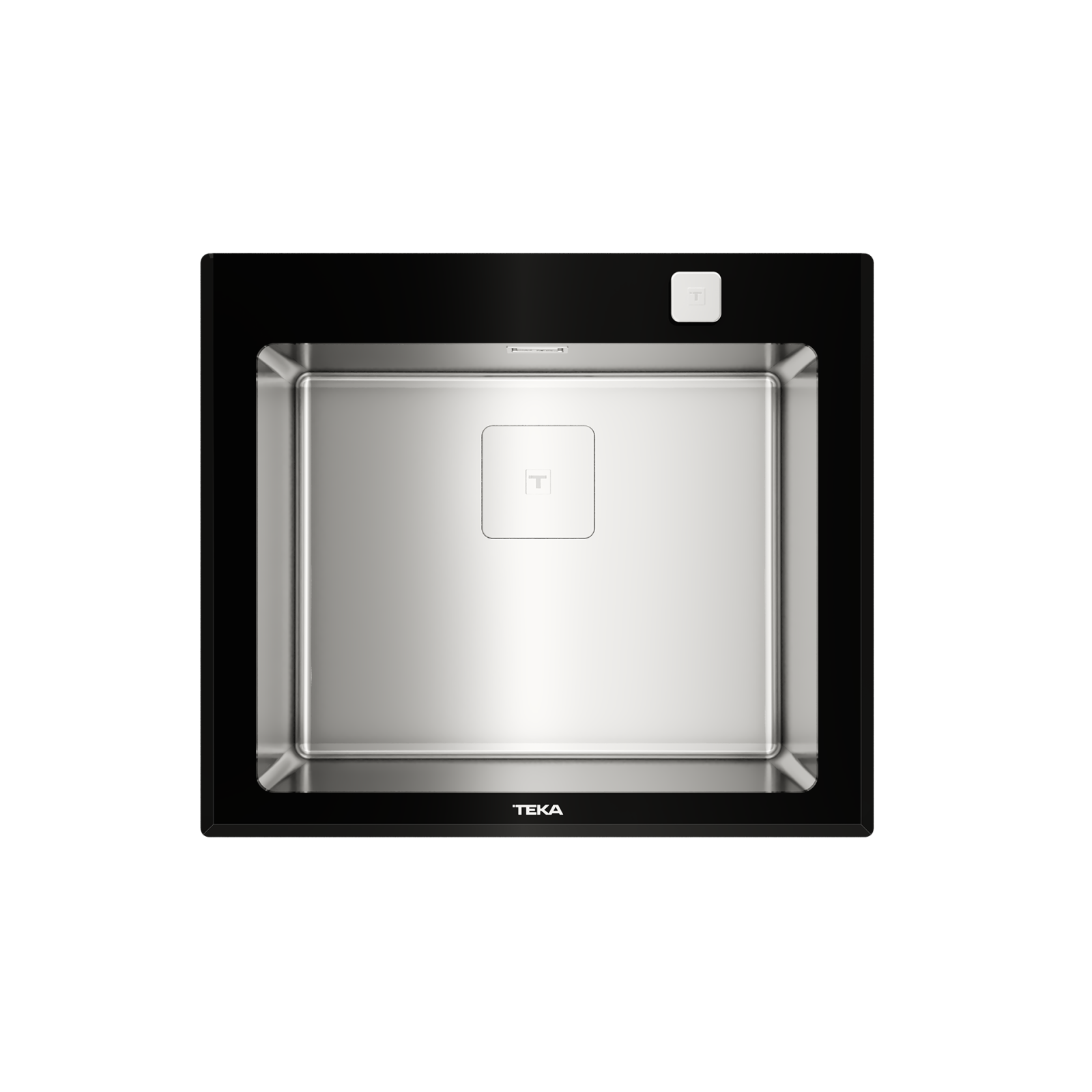 Chiuvetă cu finisaj din cristal PureLine, 1 cuvă din inox - Teka Diamond RS15 1B 2
