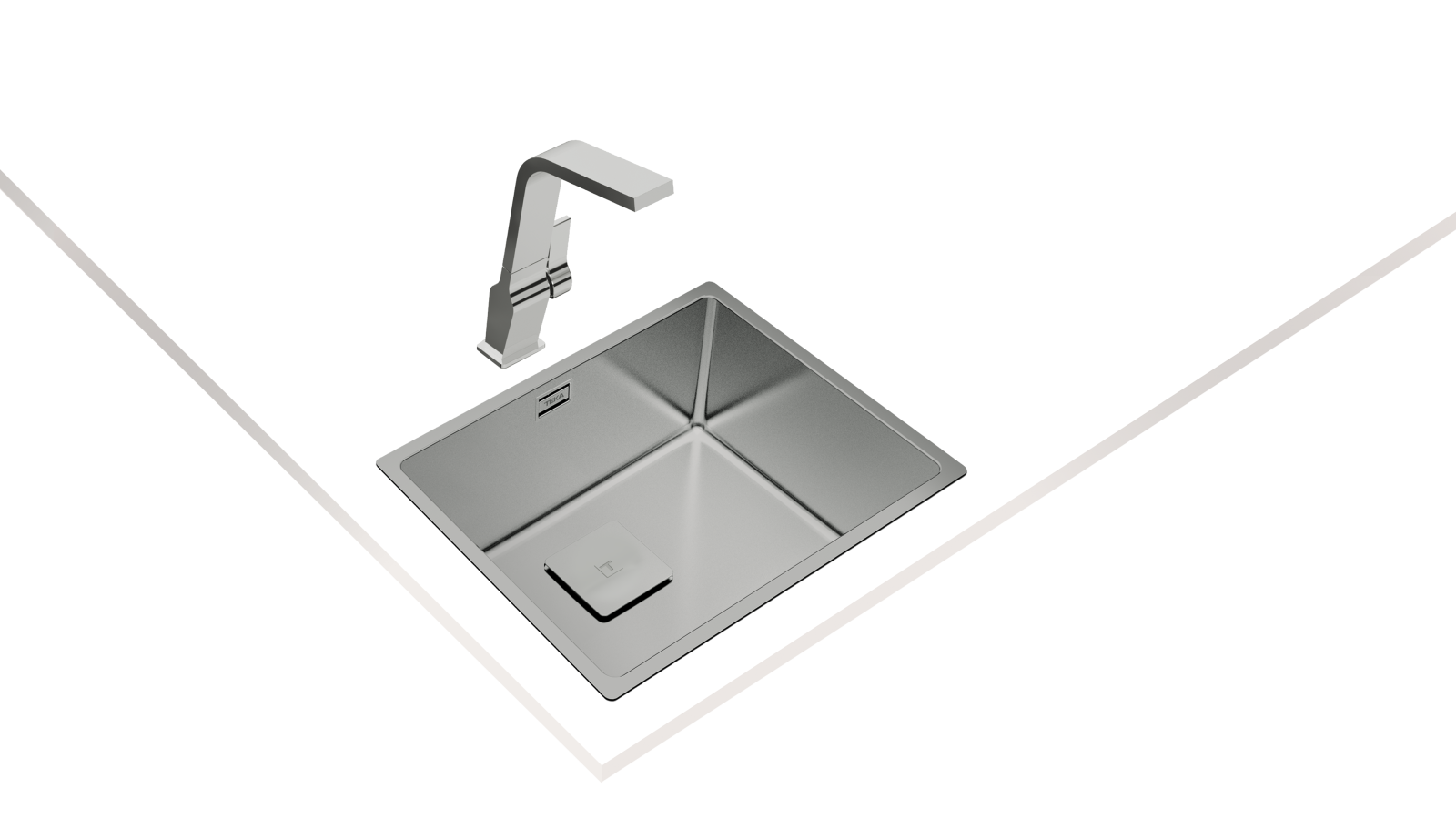 Chiuvetă "PureLine” din inox, 1 cuvă, instalare Undermount, Top & Flush - Teka FlexLinea RS15 50.40 7