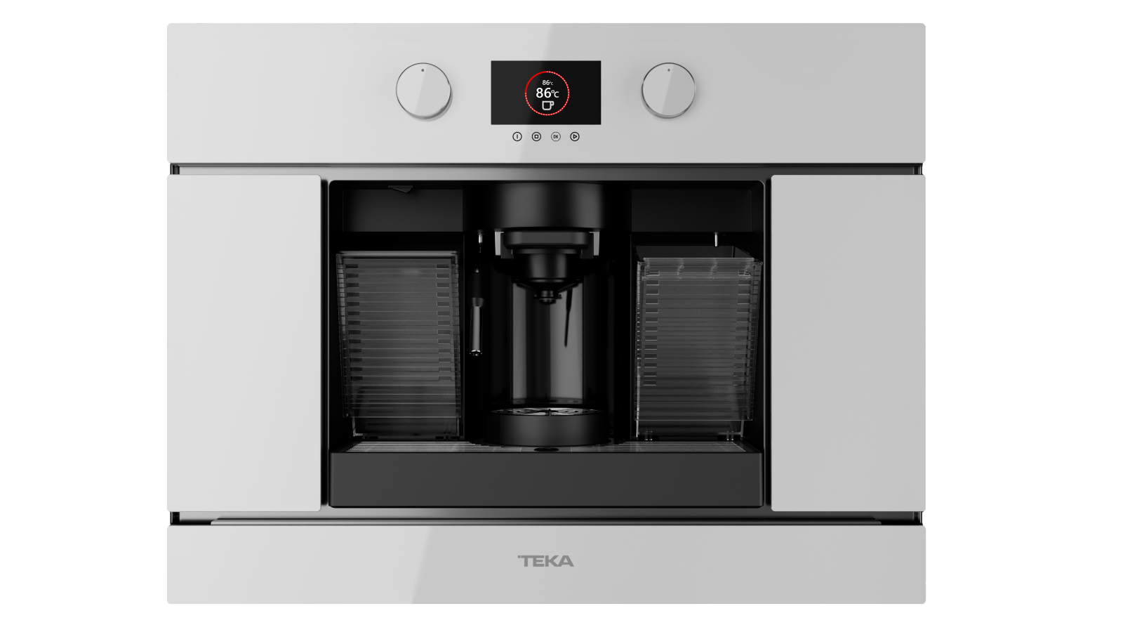 Colectia Urban Colors. Automat espresso încorporabil pentru capsule si cafea macinata - Teka CLC 8350 MC WH 2