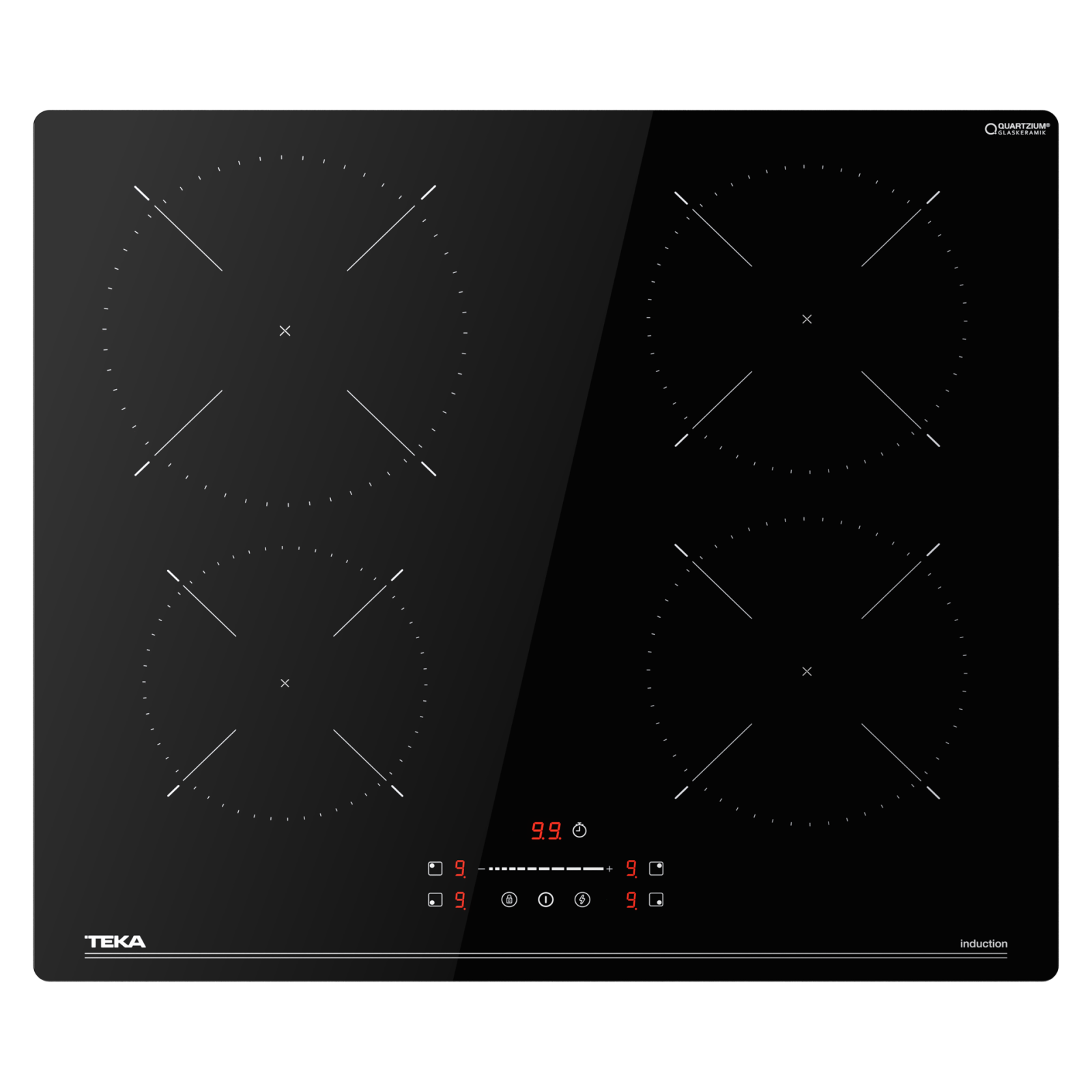 Plită electrică cu inductie cu MonoSlider Touch Control cu senzori acustici și blocare de siguranţă, 60 cm - Teka IBC 64110 SSM BK