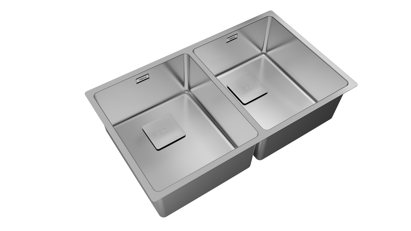 Chiuvetă "PureLine” din inox, 2 cuve, instalare Undermount, Top & Flush - Teka FlexLinea RS15 2B 740 4