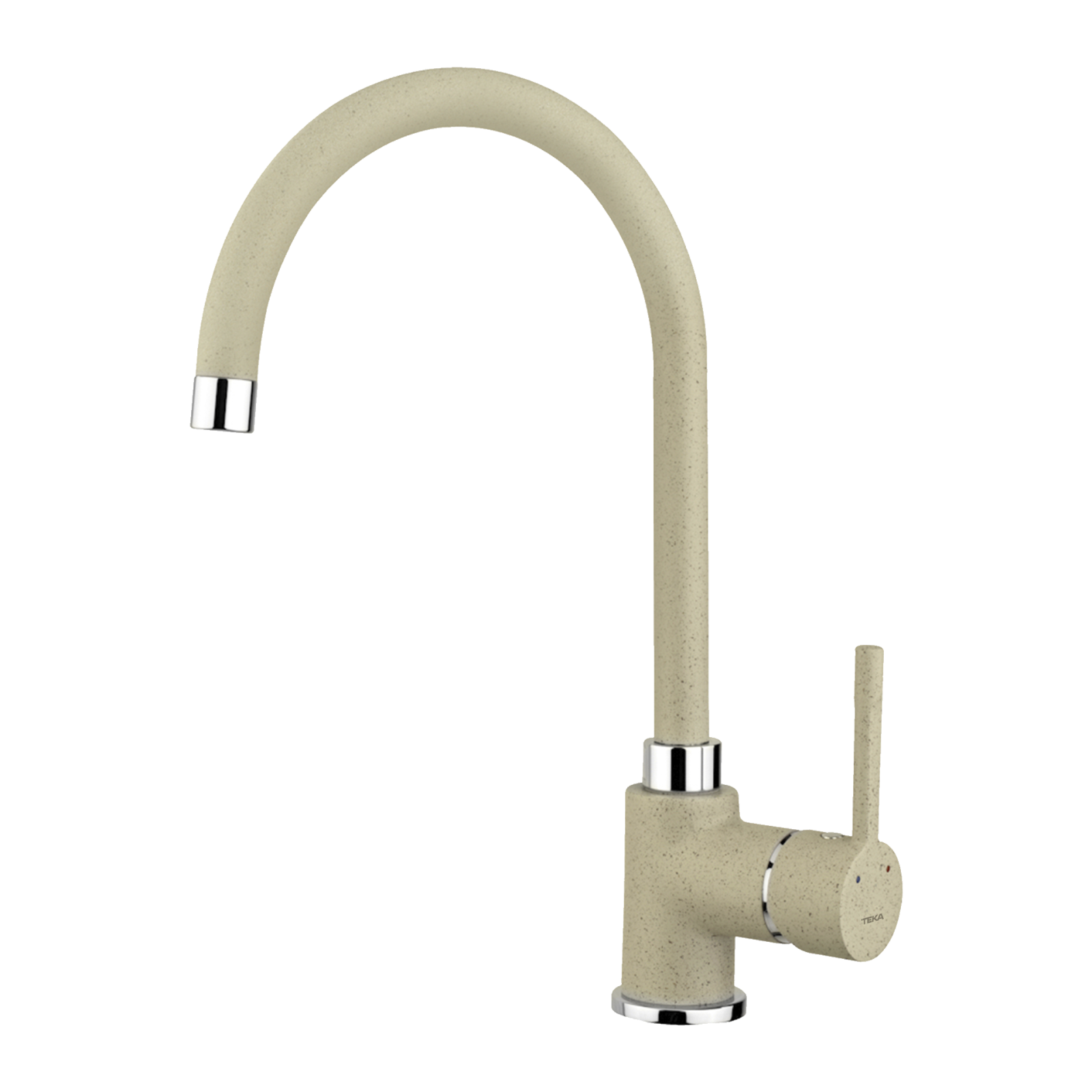 Baterie de bucătărie cu ţeavă înaltă
şi aerator anticalcar - Teka SP 995 TOPAZ BEIGE
