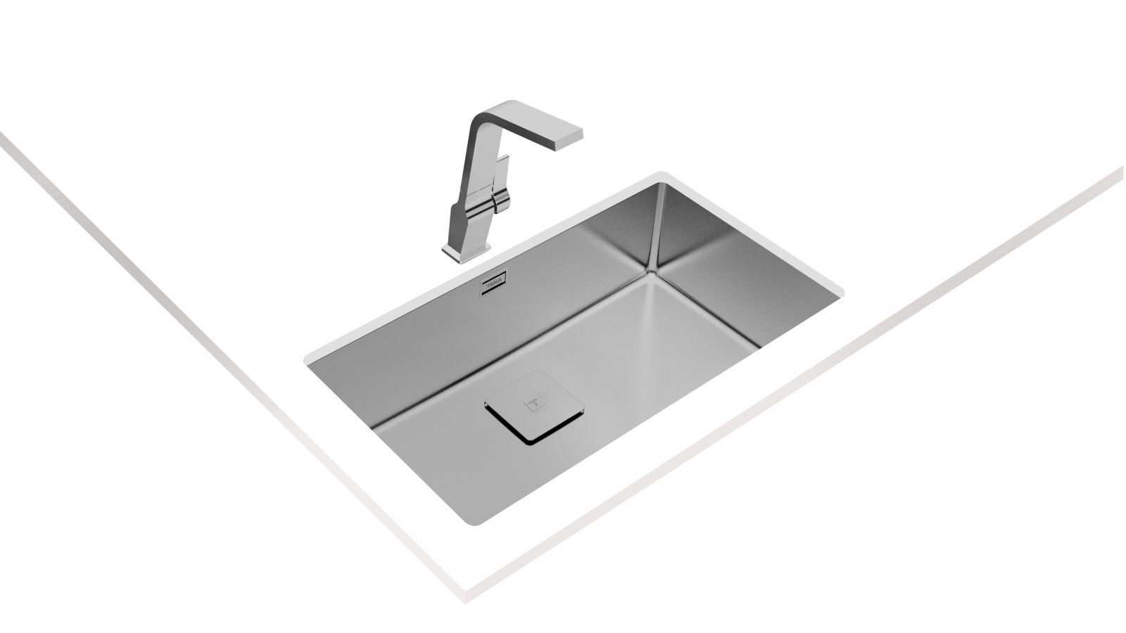 Chiuvetă "PureLine” din inox, 1 cuvă, instalare Undermount, Top & Flush - Teka FlexLinea RS15 71.40 8