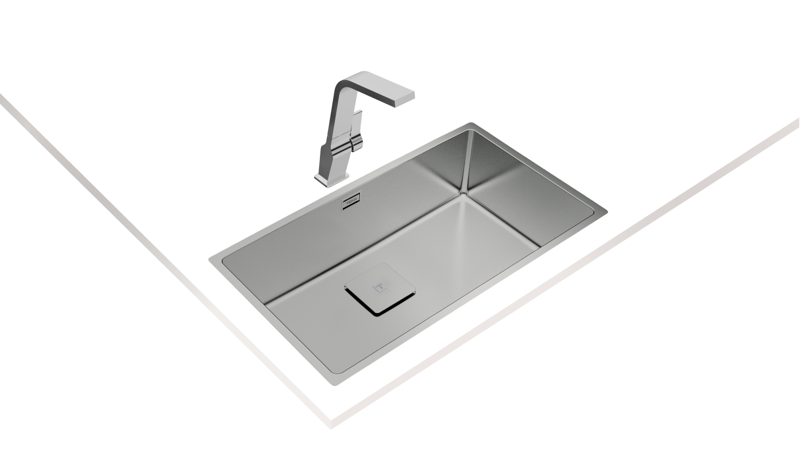 Chiuvetă "PureLine” din inox, 1 cuvă, instalare Undermount, Top & Flush - Teka FlexLinea RS15 71.40 9