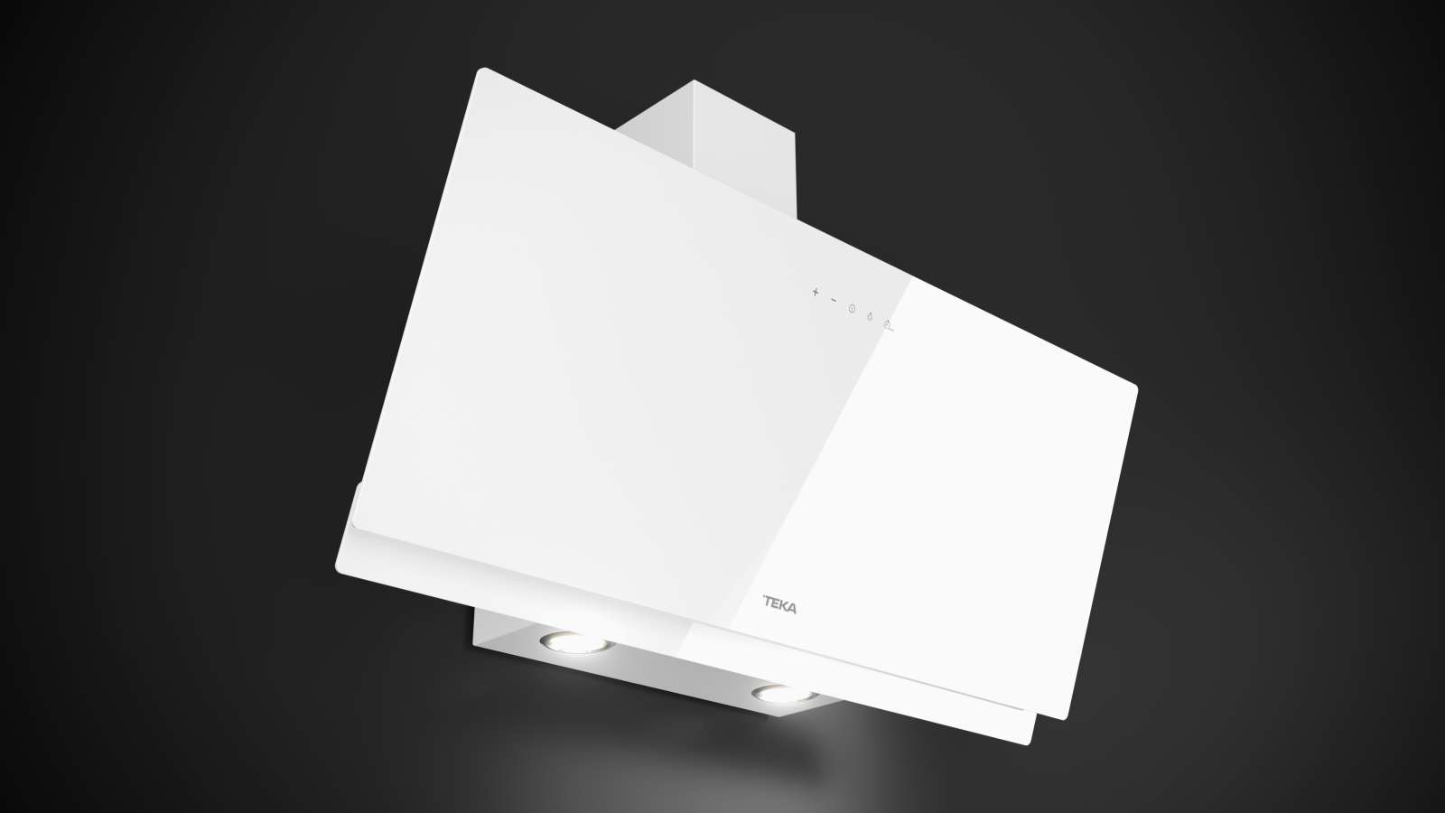 Hotă şemineu, design vertical, cu Sistem de extracţie perimetrală, 90 cm - Teka DVN 94030 WH 7