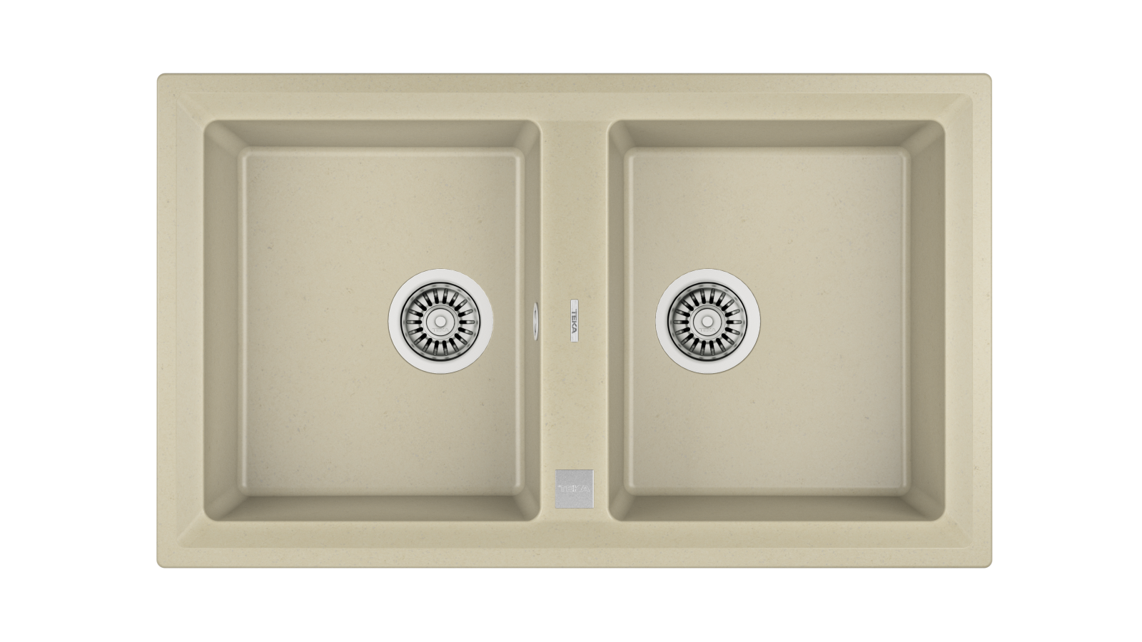 Chiuvetă Tegranite+, 2 cuve, instalare Inset - Teka Stone 90 B-TG 3